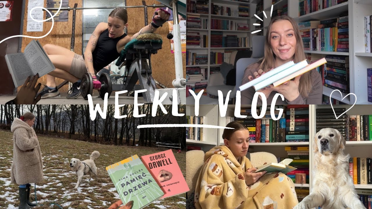 WEEKLY READING VLOG 📚 pierwszy DNF, dużo książek, treningi i spokojny koniec stycznia ♥️