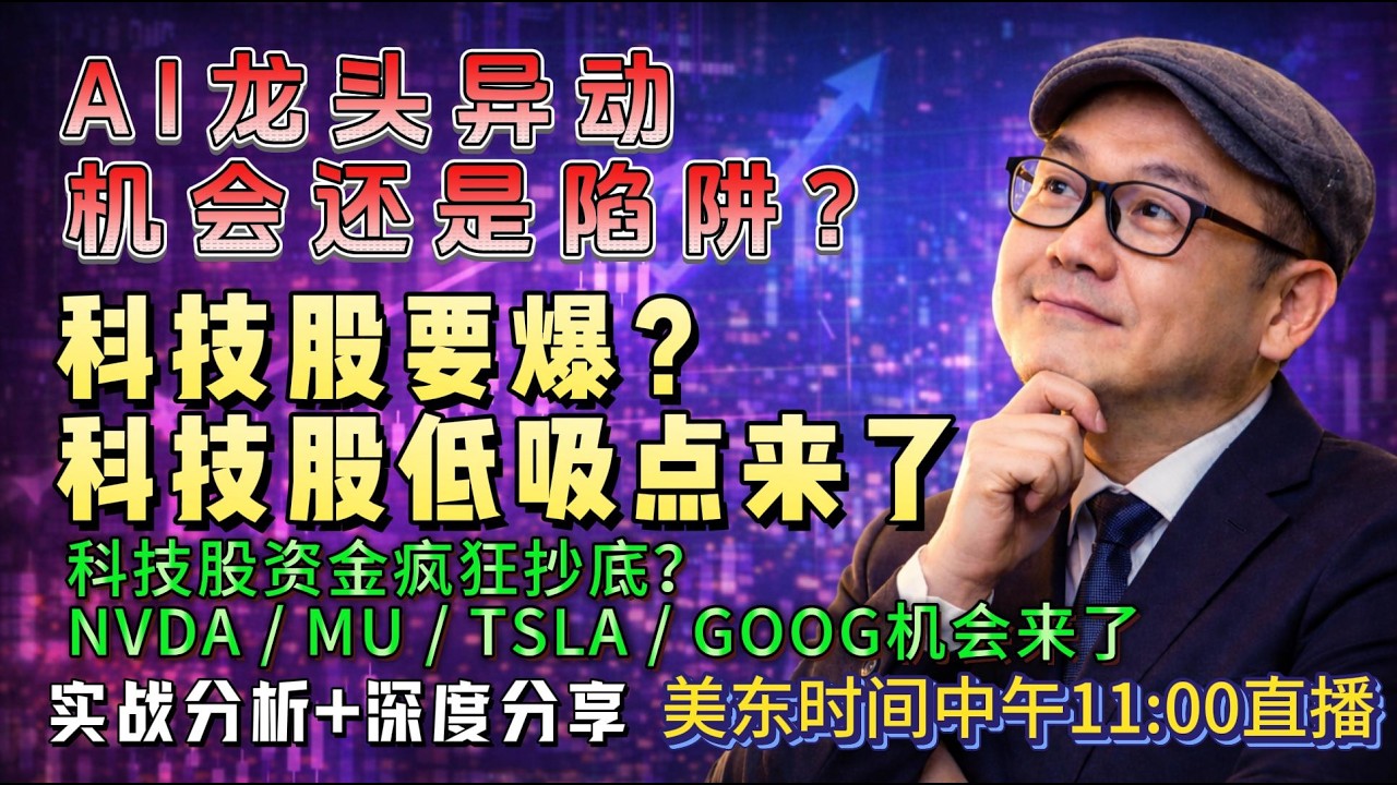 【美股盘前3月6日直播】科技股抗跌真相！英伟达、美光、谷歌、特斯拉现在怎么做？#美股#美股投资#纳斯达克#科技股#英伟达#美光#特斯拉#谷歌#美股分析#股票投资#股市分析