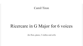 Crazy Poliphony Ricercare Fugue Monothematic Sonata