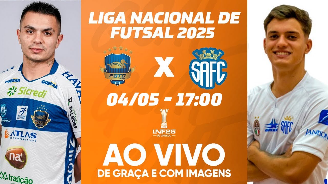 PATO FUTSAL X SANTO ANDRÉ | LIGA NACIONAL DE FUTSAL - LNF 2025 | AO VIVO E COM IMAGENS