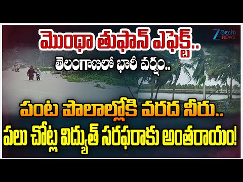 Cyclone Montha Live: Heavy Rains in Telangana | Flooding Impact on Crops | Zee Telugu News - ZEE24TELUGUNEWS