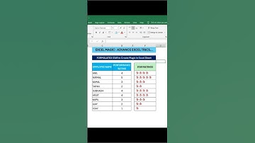 Advance Excel Tricks! Magic Star in an Excel Sheet! Excel Magic!