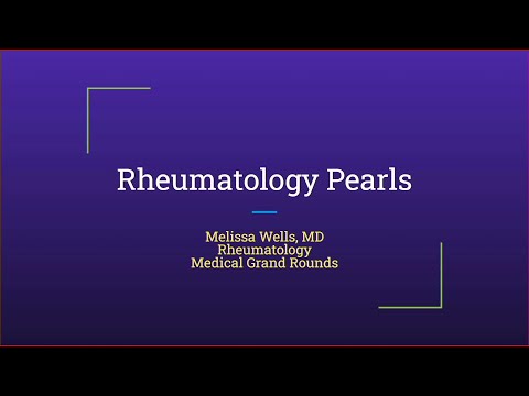 Rheumatology Pearls 10/20/21