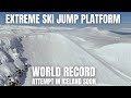 Will red bull break the world record in ski jump in iceland 2024  extreme attempt