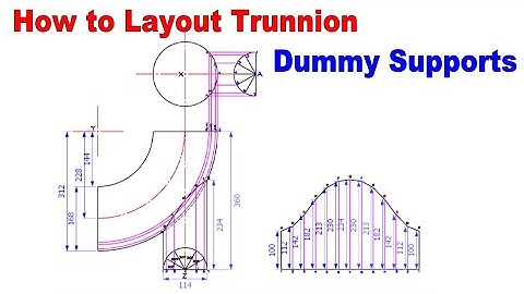 How to layout a trunnion support.