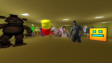 RUNNING AWAY FROM NEXTBOTS IN THE BACKROOMS | GMOD