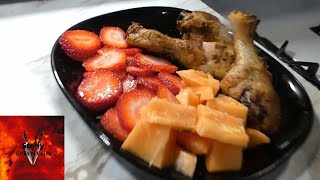 Chicken And Strawberries #cooking #recipe #chicken