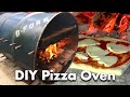 Metal Drum Into DIY Wood Fired Pizza Oven