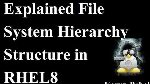 Explained File System Hierarchy Structure in RHEL8[English]By Karun Behal