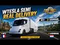 Silent Electric Truck Run | ETS2 Tesla Semi Mod