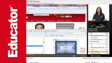 "Web Tools Within the Browser" | Adobe Dreamweaver CC with Educator.com