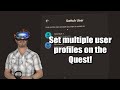 Multiple User Profiles on Oculus Quest!