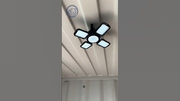 Illuminate Your Shipping Container with Our Fan-Shaped, Solar-Powered Light! 🔆🚛 | USA Containers