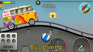 Hill climb racing Bus🚐 and highway map driving video | hill climb racing game🎮 #gamevideo #hillclimb screenshot 3
