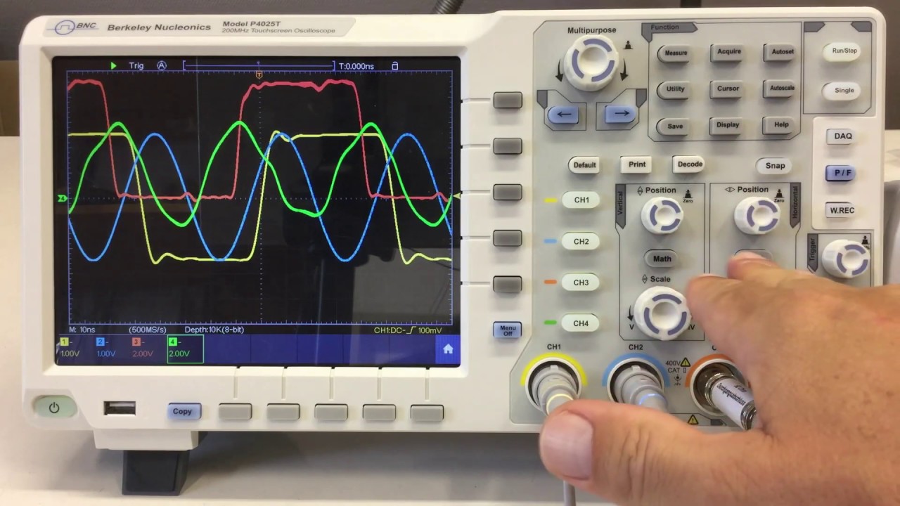 その他 outvisionVRscope BNC P4025T 4-Channel 200MHz 14-Bit Oscilloscope: Review (1/2
