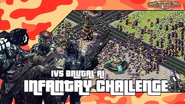 Red Alert 2 - Infantry challenge!  - 1v5 BRUTAL AI