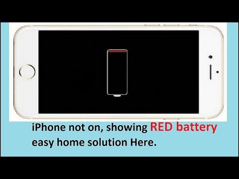 Iphone stuck on red battery screen  simple way to solve Iphone charging problem at home