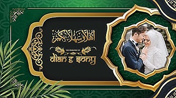 DOWNLOAD GRATIS UNDANGAN WEDDING INVITATION ISLAMIC TEMPLATE POWERPOINT, 1000 PROFESIONAL DSIGN