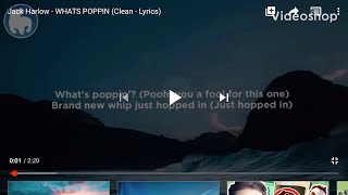 Jack harlow-What’s poppin (clean-lyrics)