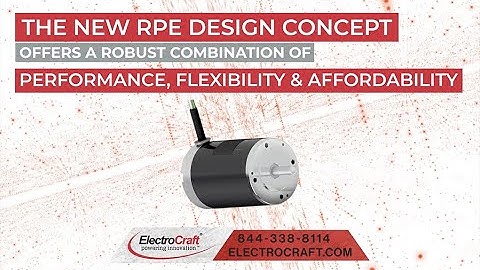 Brushless DC Motors, ElectroCraft New Preview for the RPE.