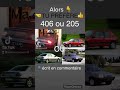 406 ou 205  peugeot 406 205 406110.i laquelle tuprfres