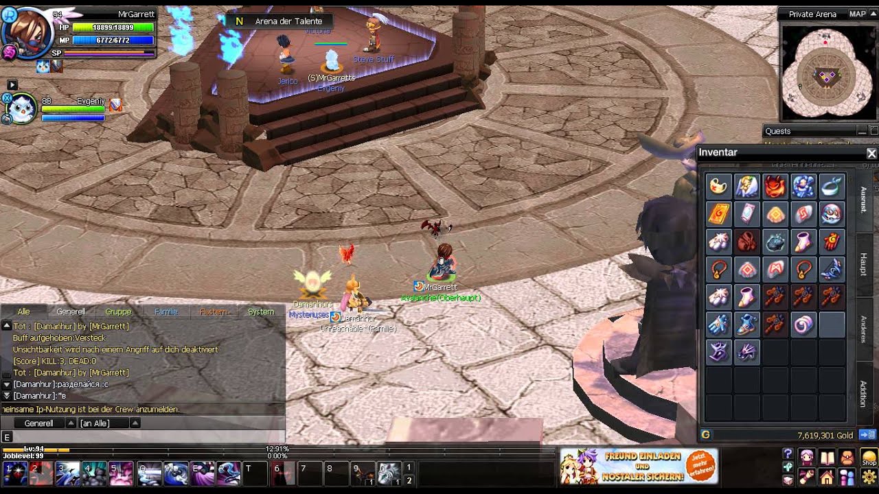 Nostale.de Schurke +15 und Gladiator +12