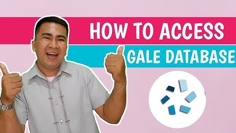 HOW TO ACCESS GALE DATABASE I TUTORIAL