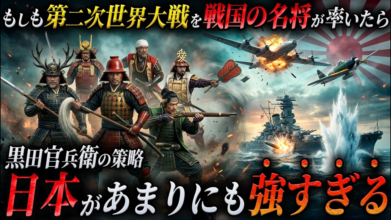 【最強の日本】もしも戦国の名だたる武将たちが第二次世界大戦の大日本帝国を指揮したら。【AIシミュレーション】