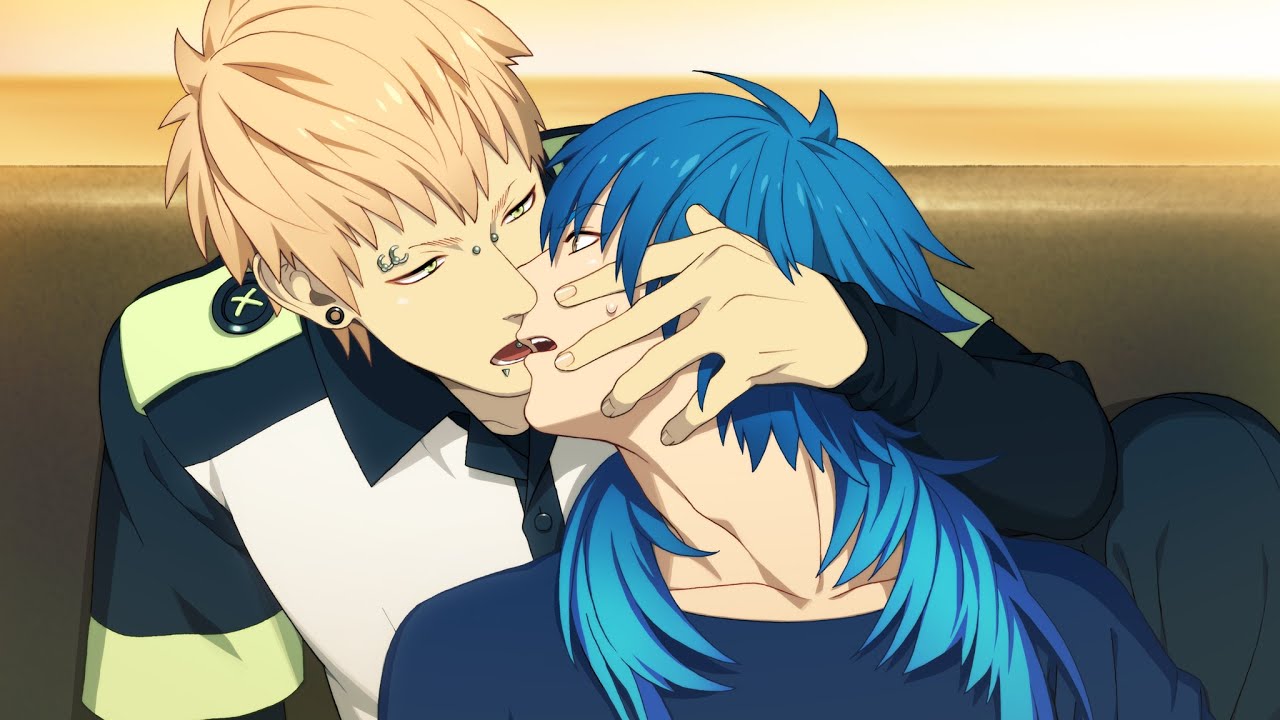 Aoba and noiz kiss