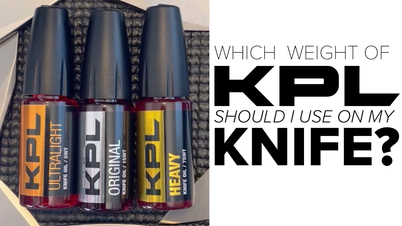 KPL™ Pocket Knife Pivot Lube Original or Heavy Oil Lubricant