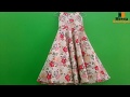 UMBRELLA FROCK CUTTING AND STITCHING IN HINDI // KIDS LONG GOWN