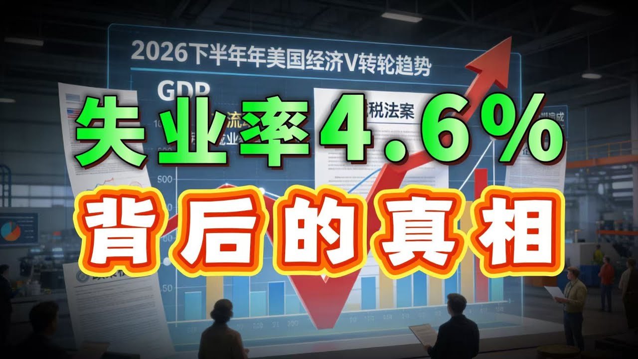 2026开年第一课：失业率4.5%背后的真相，普通人翻身最后机会#美国经济 #2026展望 #失业率