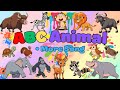 ABC Colorful Animal Sounds Song + Alphabet Animals | Nursery Rhymes For Kids | Little Kitten Learn