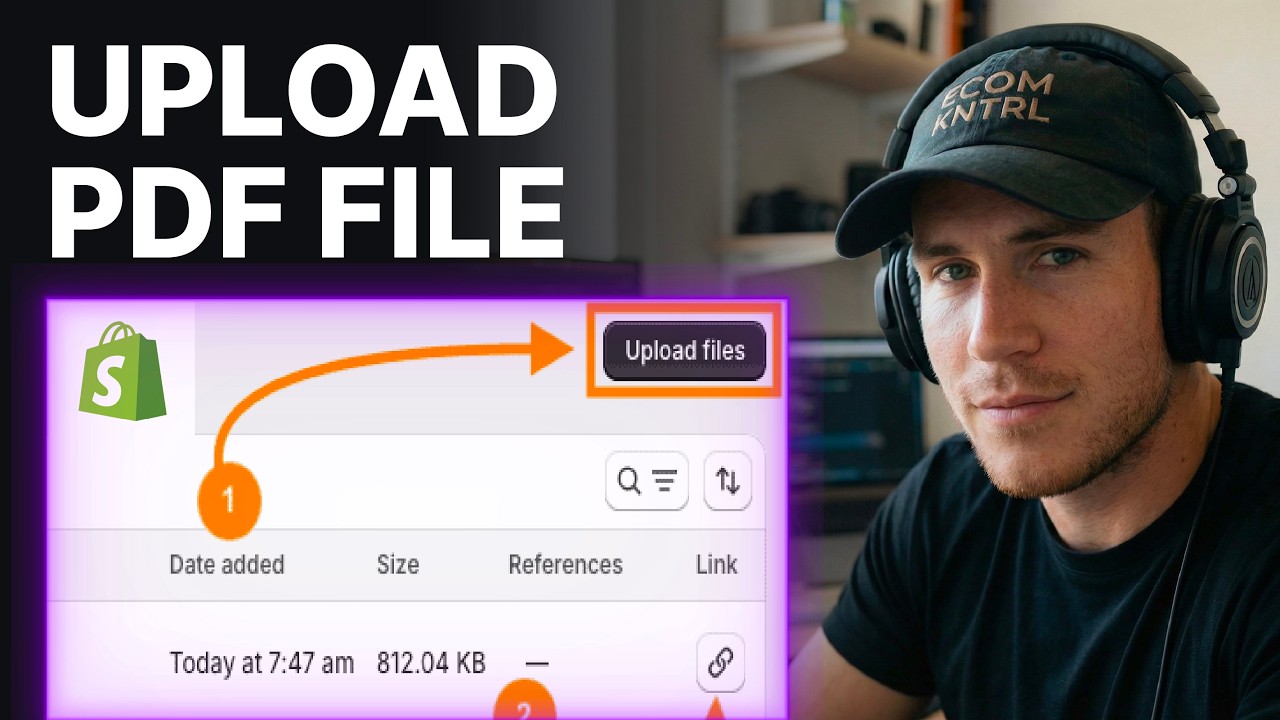 How To Upload PDF File To Shopify Store (2026) | Files Settings - YouTube