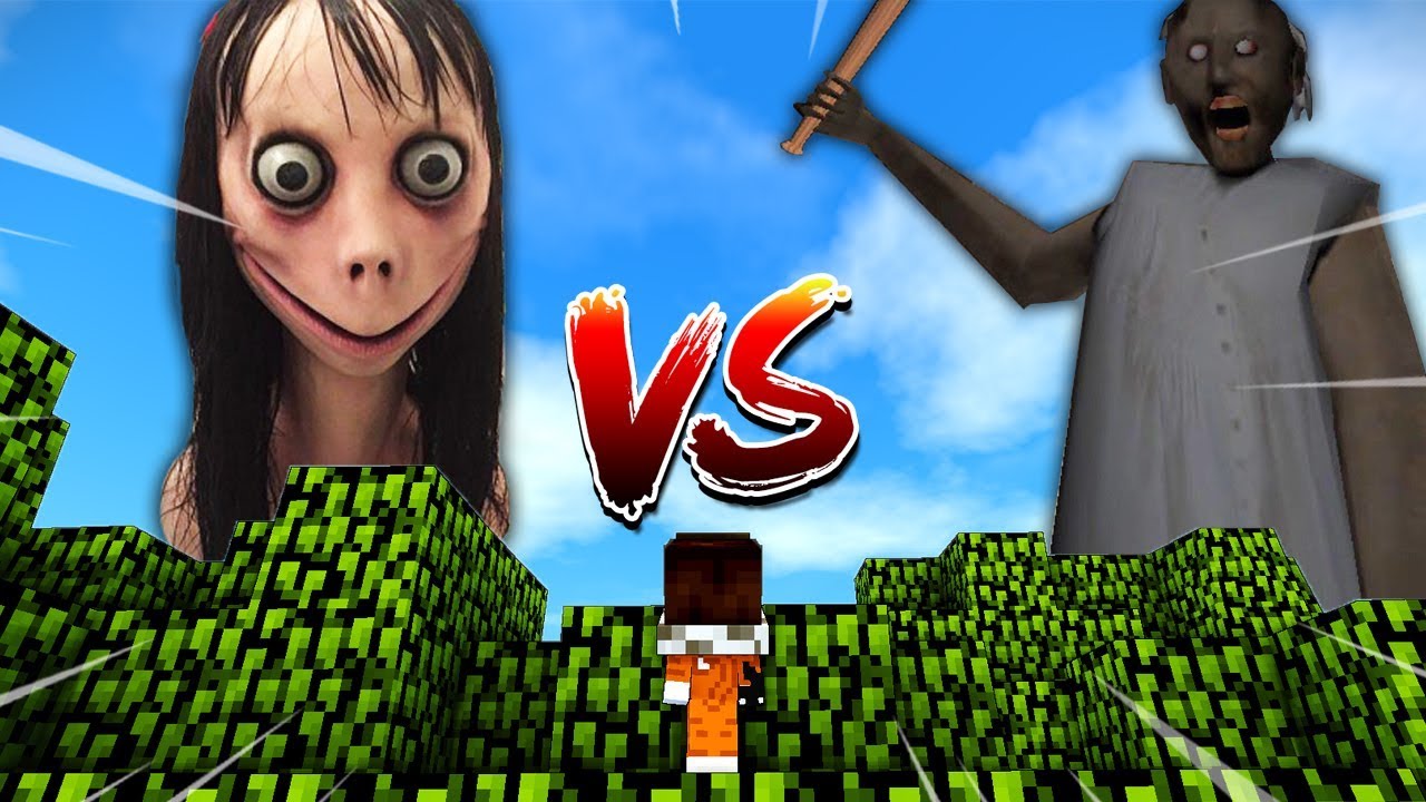 MOMO GIGANTE VS GRANNY GIGANTE 😱 | PELEA DE TITANES EN MINECRAFT - YouTube