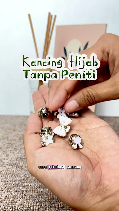 Bross pin cantik pengganti peniti | kancing hijab anti ketusuk #bros #hijab #shorts #hijabstyle