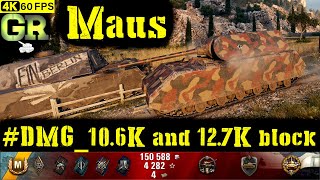 World of Tanks Maus Replay - 5 Kills 10.6K DMG(Patch 1.4.0)