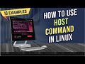 The “host” Command in Linux [10 Practical Examples] | LinuxSimply
