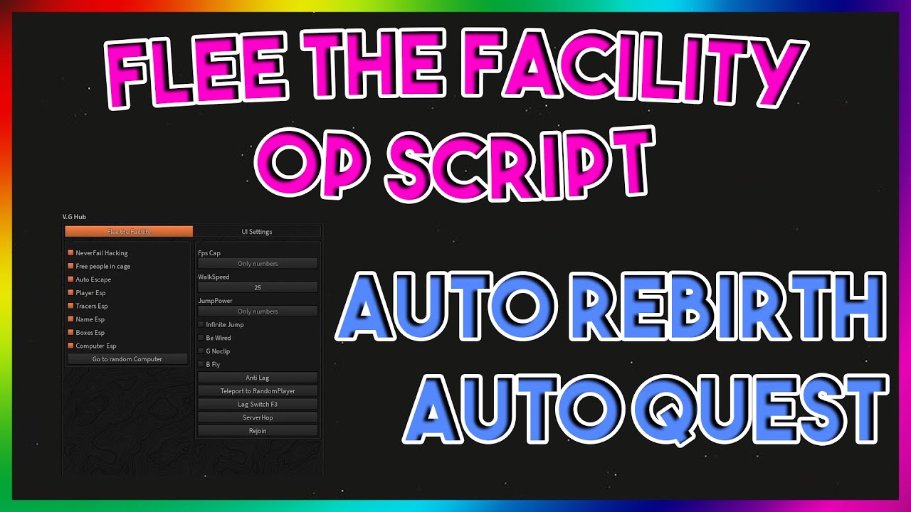 NEW] Flee The Facility Script Hack GUI  Computer + Beast ESP & MORE!  [ROBLOX] *PASTEBIN 2021* 