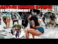 BAKHAR NABIEVA & ANDRE FERGUSON IN SOUTH BEACH, MIAMI | BEACH WORKOUT