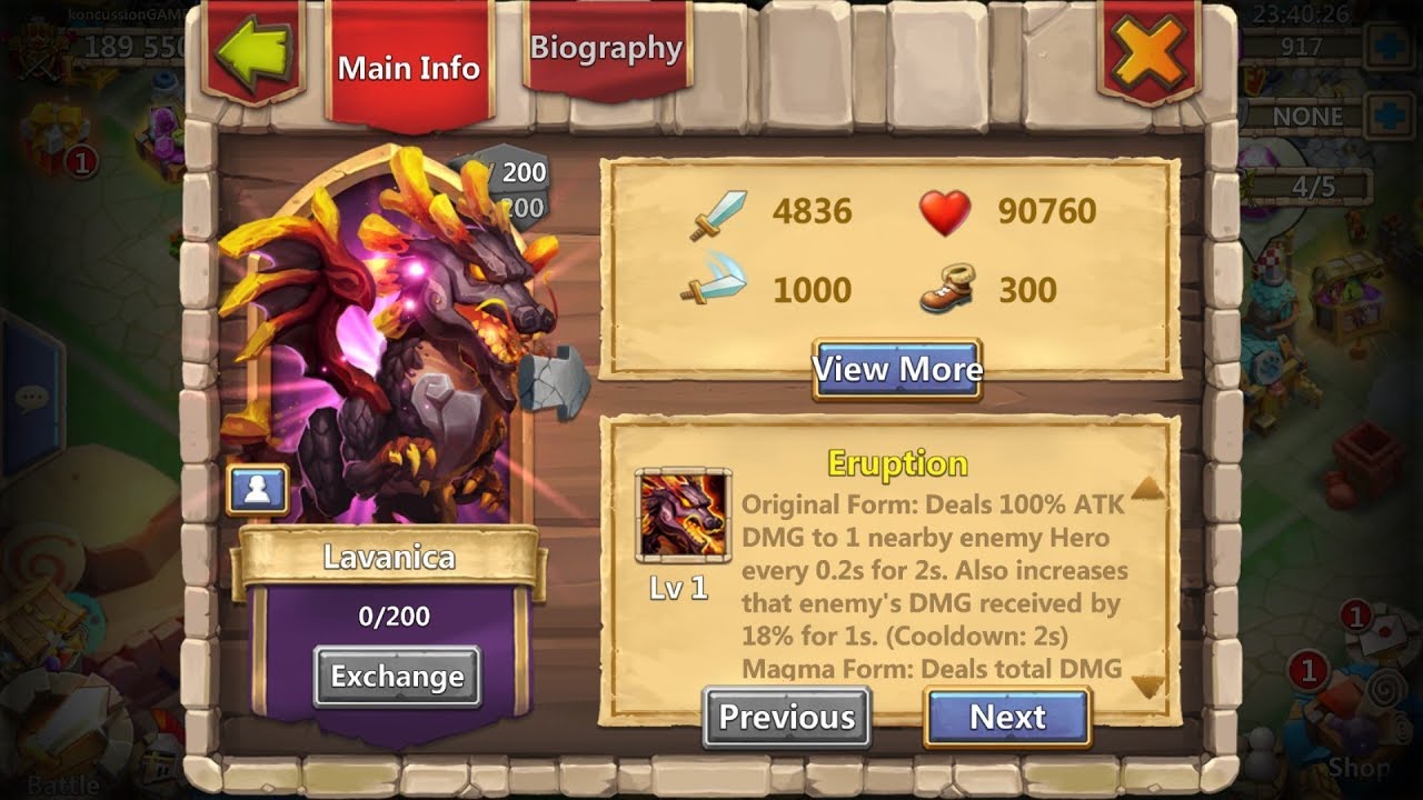 Best talent for lavantica, and his skill explained! Castle Clash.