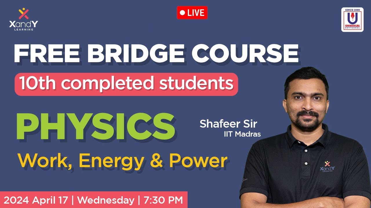 Free Bridge Course | Live 13 | Work, Energy and Power #jee2026 # ...