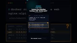Docker: Instant Port Binding Lookup with `docker port`