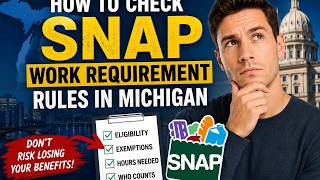 How to check SNAP work requirement rules in Michigan