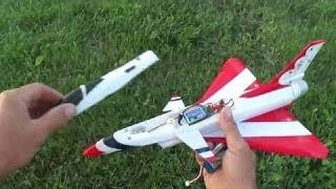UMX Micro F-16 converted into a micro J-10 Flight video.