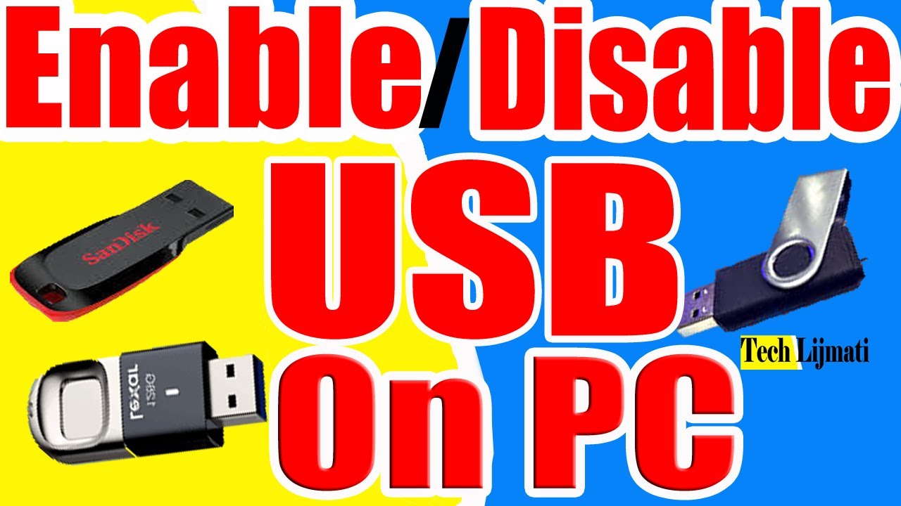how-to-disable-usb-port-in-windows-10-youtube