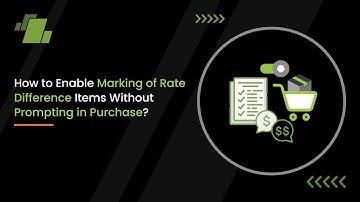 How to Enable Marking of Rate Difference Items without Prompting in Purchase?