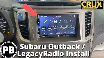 2010 - 2014 Subaru Outback / Legacy Radio Install