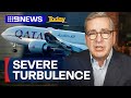 Twelve injured as Qatar Airways plane hits turbulence on flight to Dublin | 9 News Australia