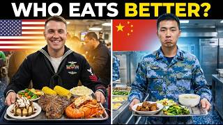What US Sailors Eat vs What Chinese Sailors Eat on an Aircraft Carrier